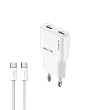 Lenyes LCH15-EU TC-TC Type-C to Type-C GaN Teknolojili PD Hızlı Şarj Özellikli Şarj Seti 20W