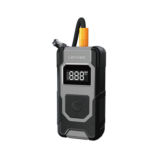 Lenyes LCI201 Auto Vehicle Tire Inflator Pump Multi-Mode Digital Display Vehicle Air Compressor Black