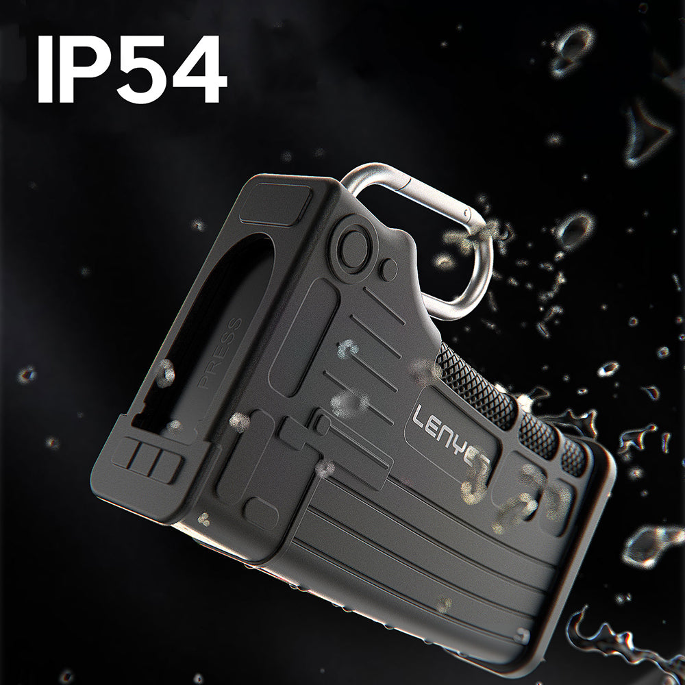 Lenyes LCR03 Waterproof Multi-Card Storage and Reader Box with Type-C Cable 10 Gbps Black