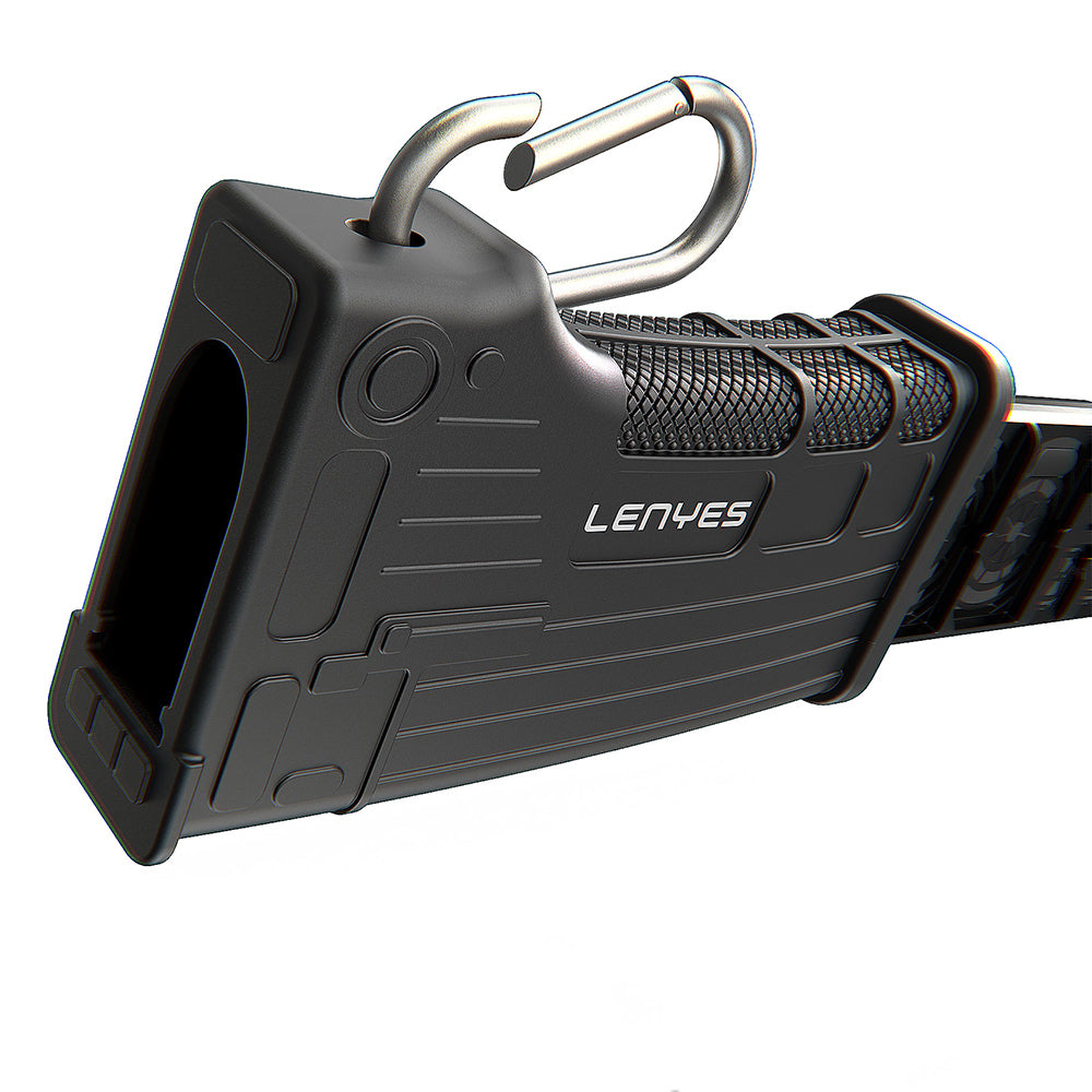 Lenyes LCR03 Waterproof Multi-Card Storage and Reader Box with Type-C Cable 10 Gbps Black