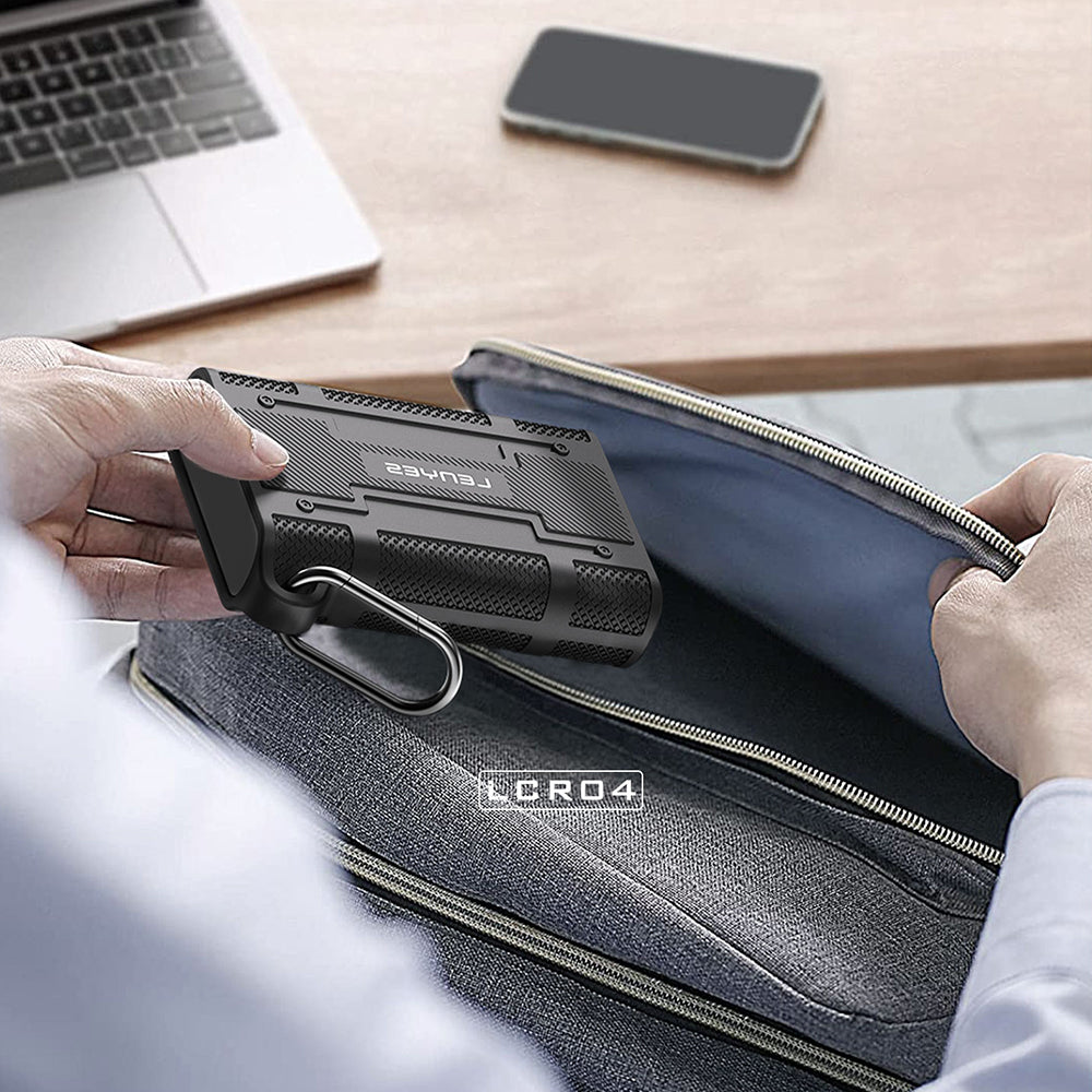 Lenyes LCR04 Type-C Kablolu Su Geçirmez Çoklu Kart Depolama ve Okuyucu Kutusu 10 Gbps Siyah