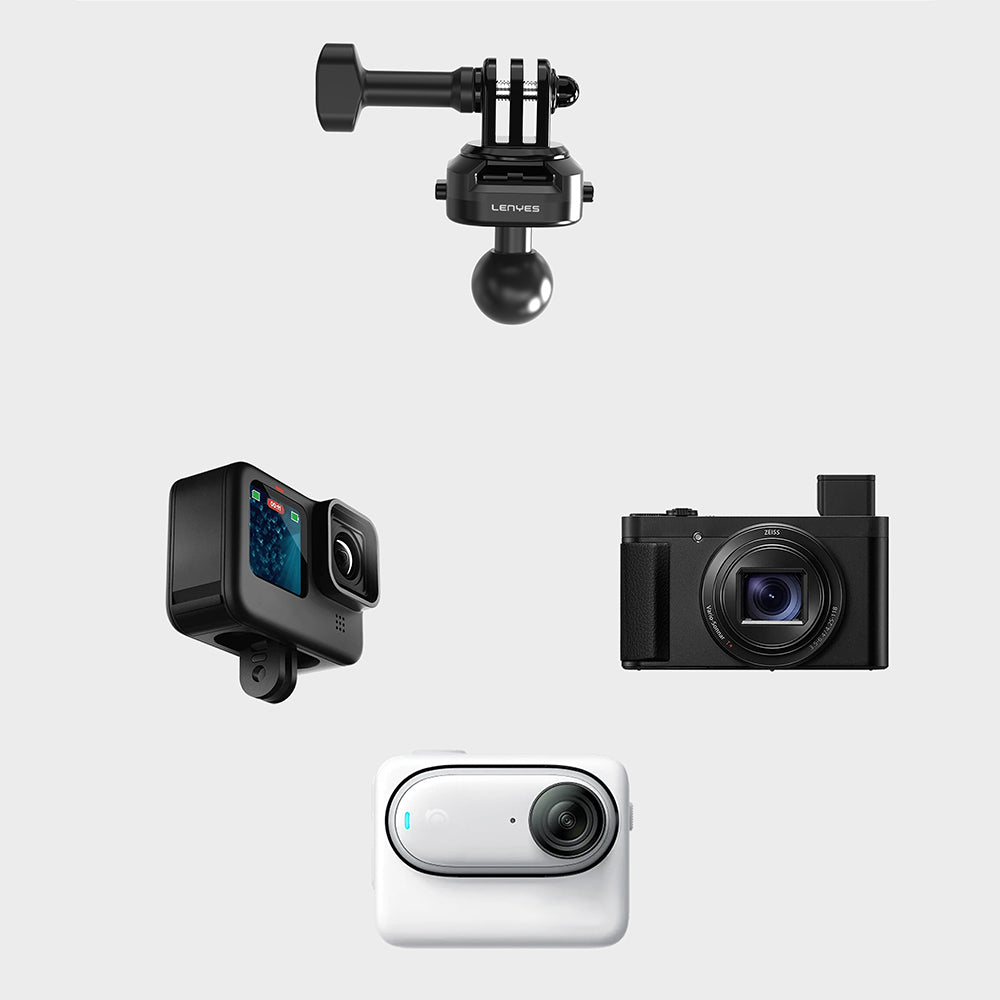 Lenyes LCT103 Bisiklet ve Motosiklet Aksiyon Kamera Tutucu Siyah