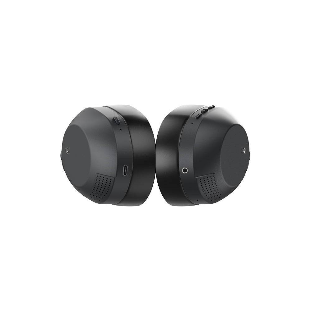 Lenyes LH28 Katlanabilir Tasarımlı ANC Özellikli ENC Teknolojili Kulak Üstü Bluetooth Kulaklık v5.4 Siyah
