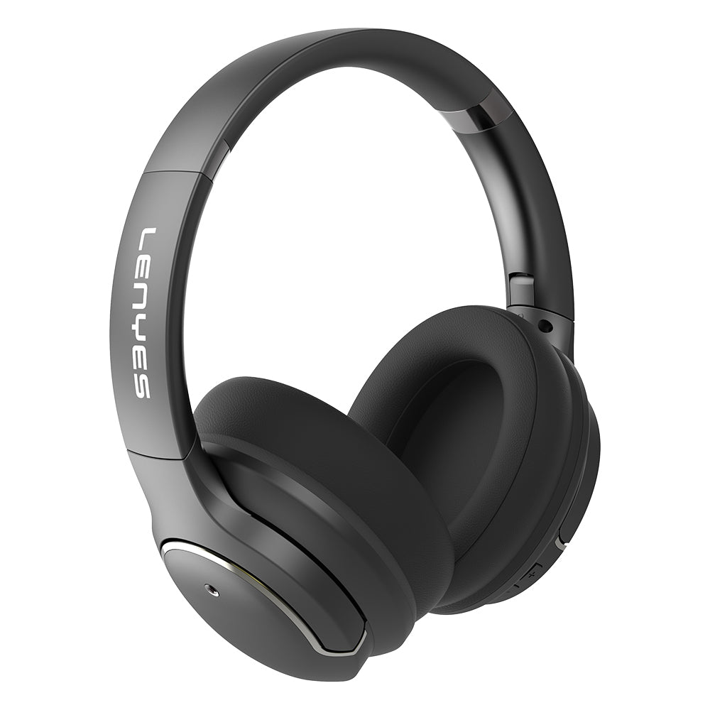 Lenyes LH61 Katlanabilir Tasarımlı TWS Kulak Üstü Bluetooth Kulaklık v5.4 Krem