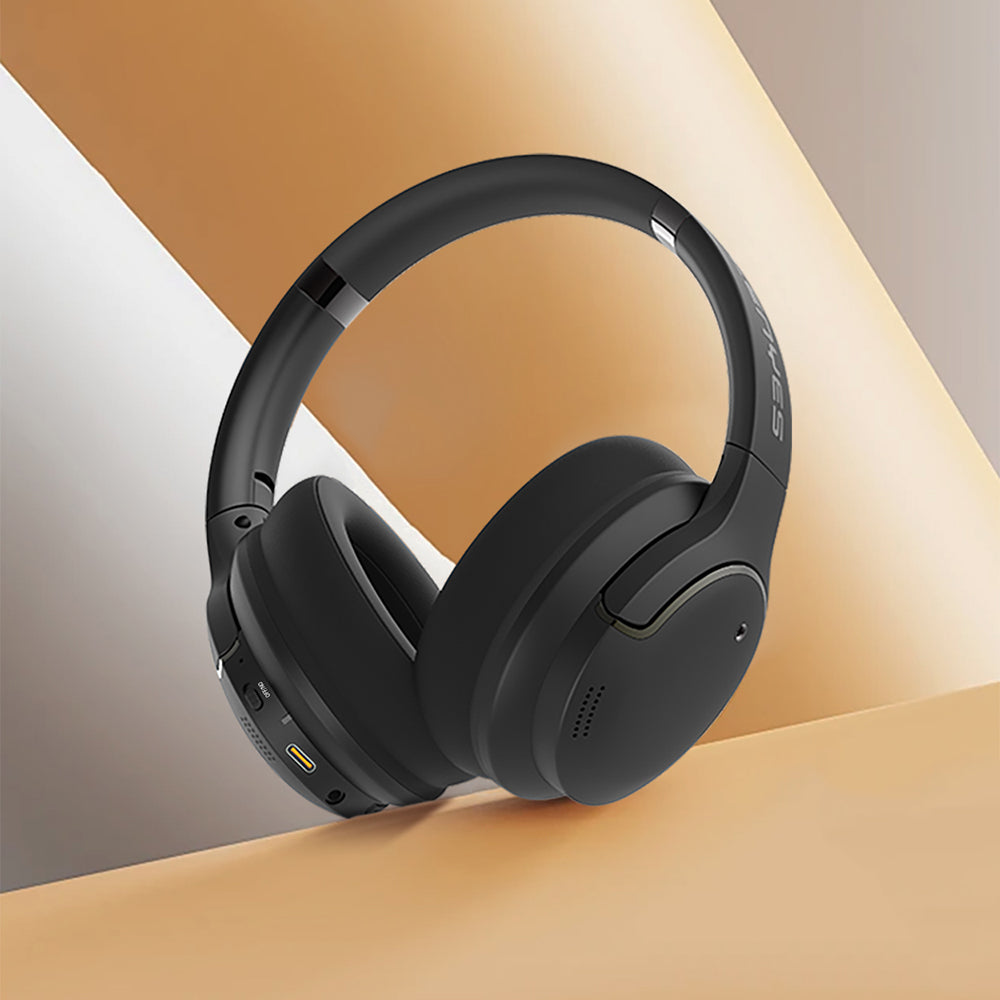 Lenyes LH61 Foldable Design TWS Over-Ear Bluetooth Headphones v5.4 Black
