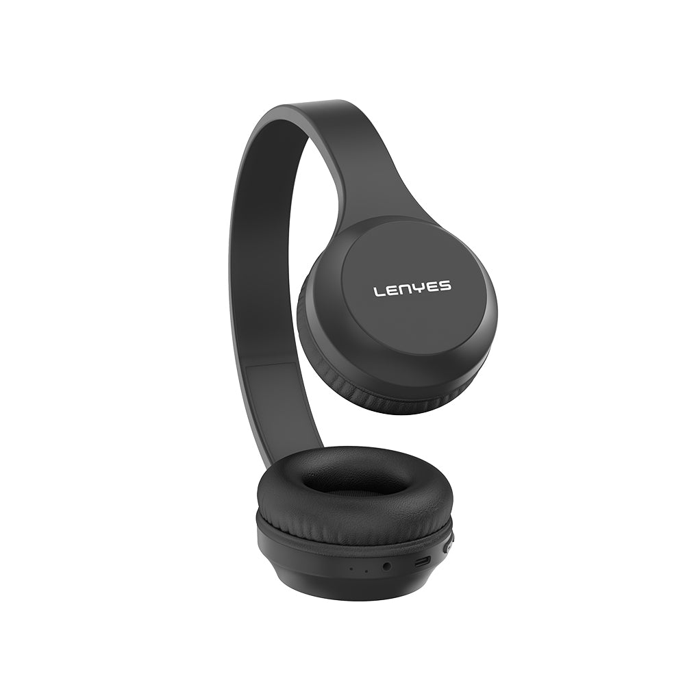 Lenyes LH85 Dual Channel Stereo Over-Ear Bluetooth Headphones v5.3 Black