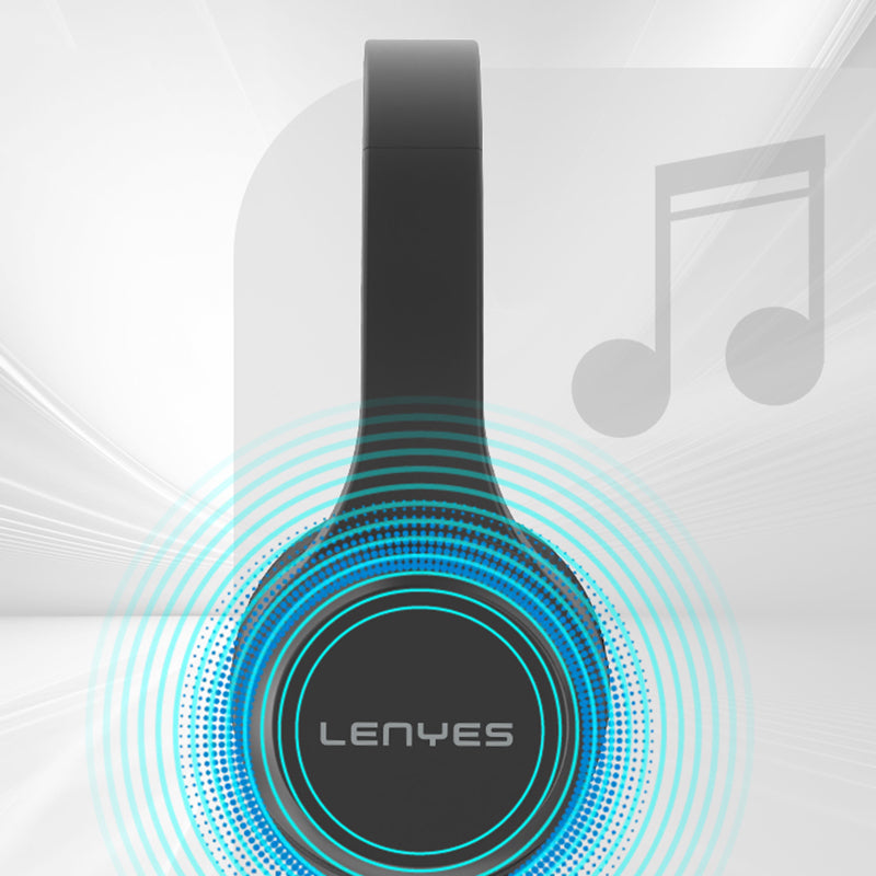 Lenyes LH85 Dual Channel Stereo Over-Ear Bluetooth Headphones v5.3 Black