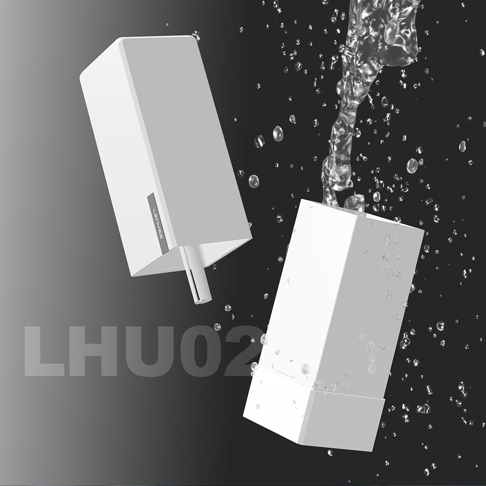 Lenyes LHU02 Küp Tipi RGB Atmosfer Işıklı Nano Sprey Sessiz Hava Nemlendirici Beyaz