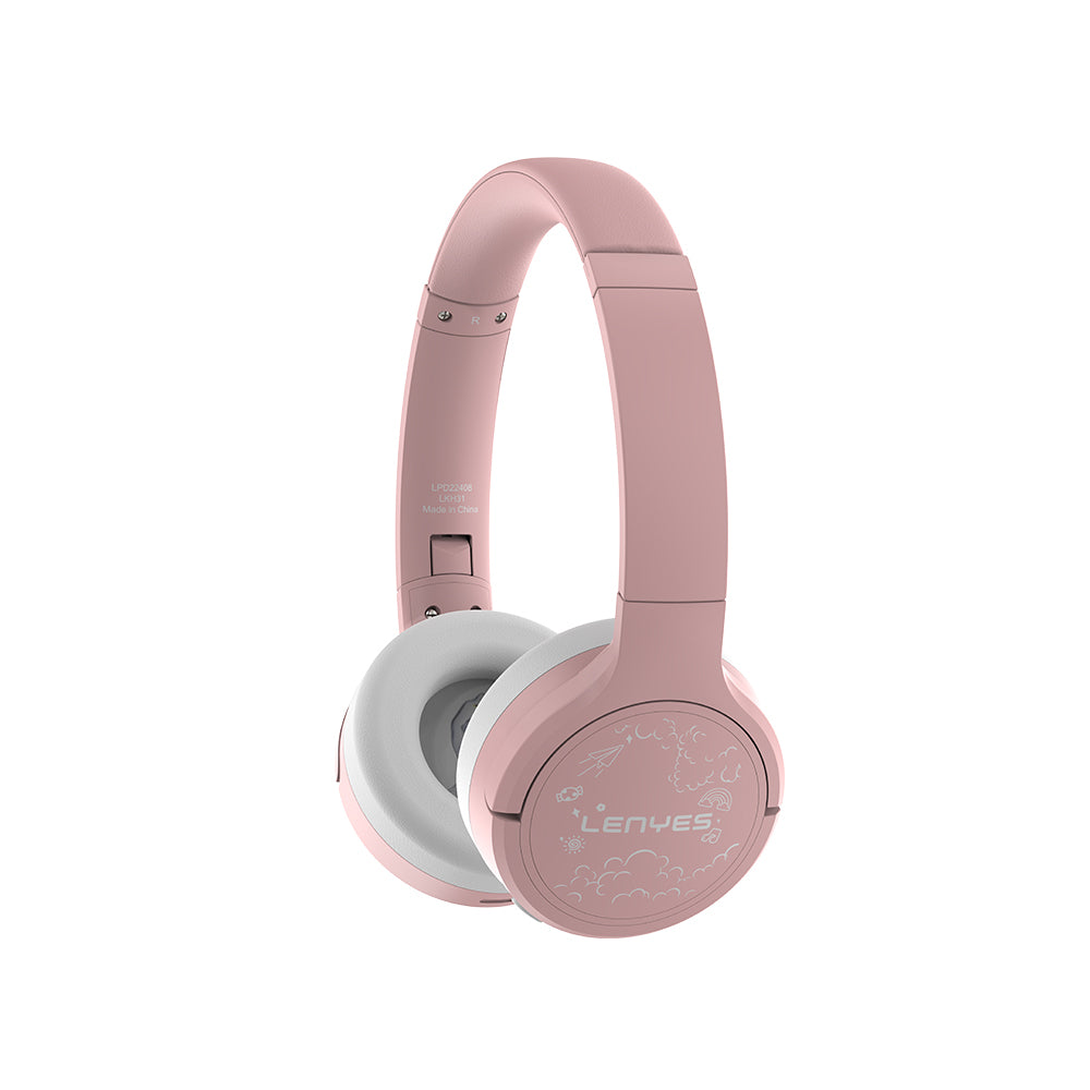 Lenyes LKH31 Adjustable Children's Over-Ear Wired and Bluetooth Headphones v5.4 Green