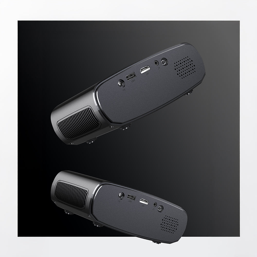 Lenyes LPR04 Pro 2 inç LCD 100 ANSI Lümen Projektör Yansıtma Cihazı Siyah