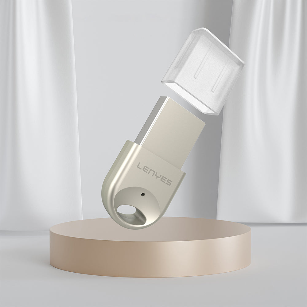Lenyes LR202 USB Bluetooth 5.1 Wireless Transmitter Adapter Silver