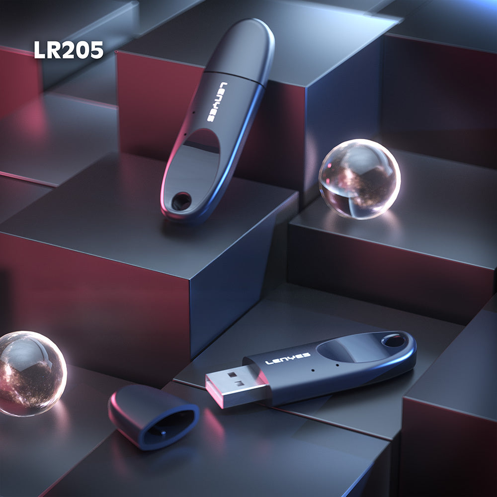 Lenyes LR205 USB Bluetooth 5.1 Class 2 Wireless Transmitter Adapter Black