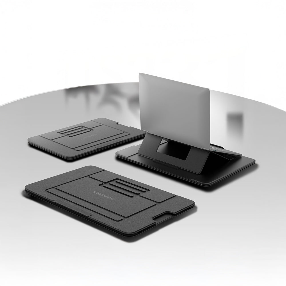 Lenyes LTS231 Ayarlanabilir Çok Fonksiyonlu Macbook Notebook Standı Siyah