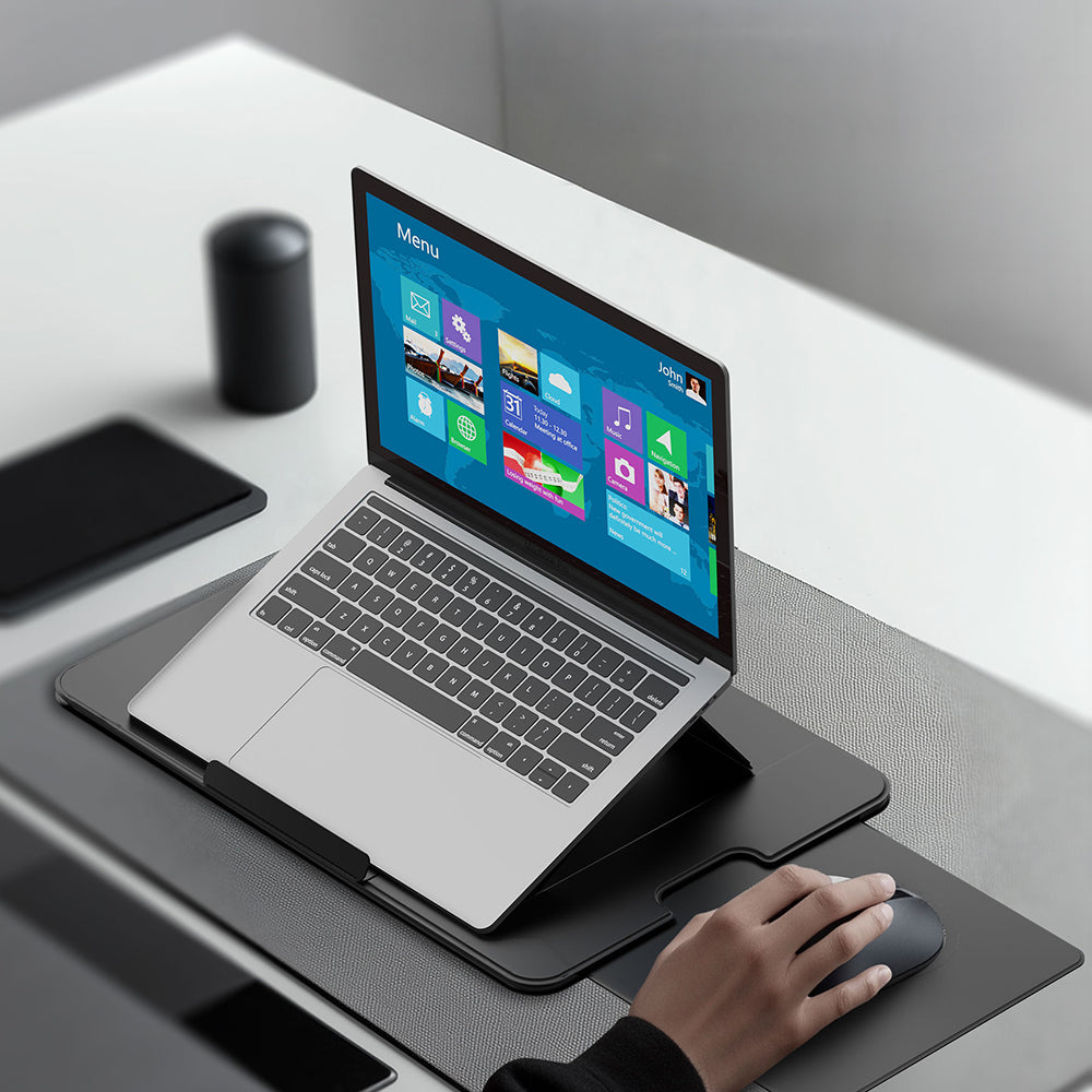 Lenyes LTS231 Ayarlanabilir Çok Fonksiyonlu Macbook Notebook Standı Siyah