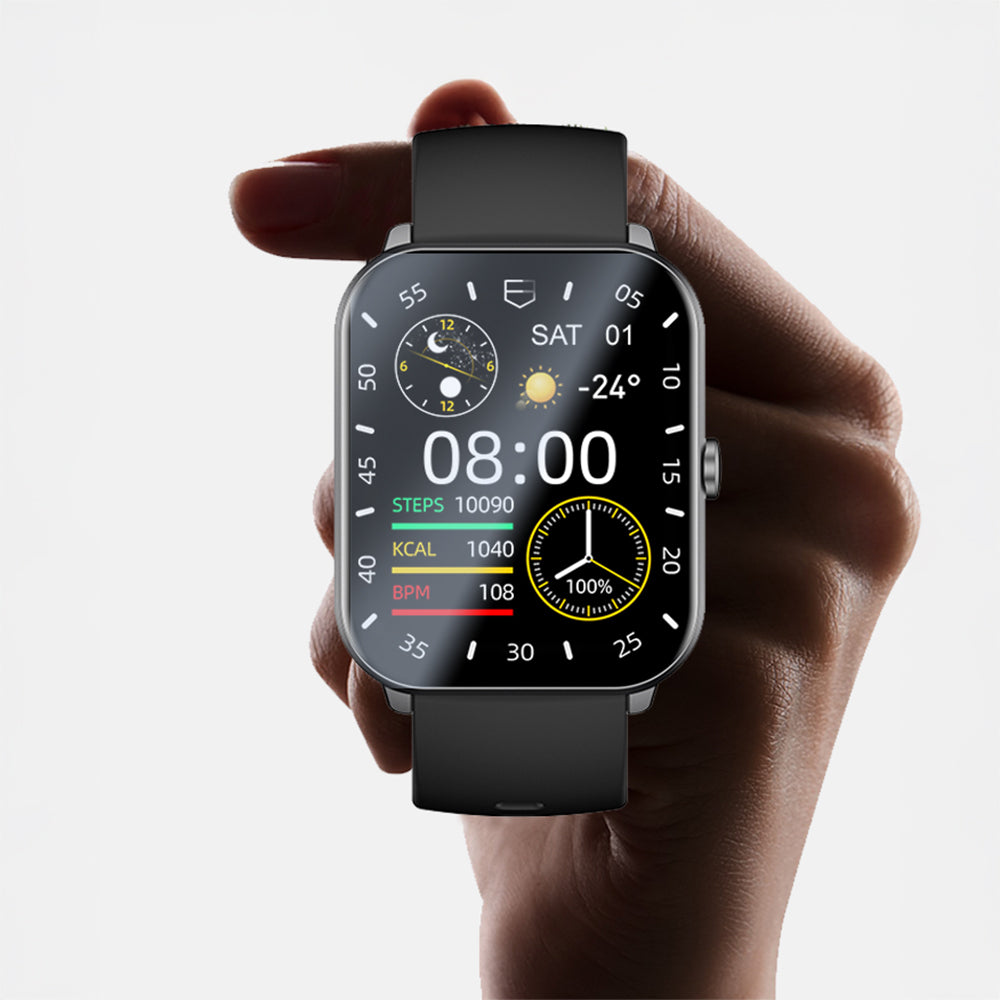 Lenyes LW-218 iOS and Android Compatible Smart Watch Black