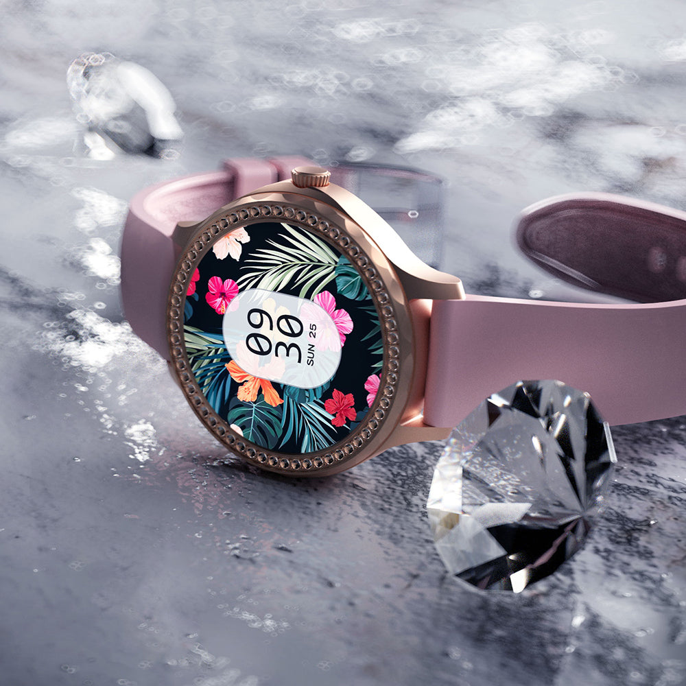 Lenyes LW-244 iOS and Android Compatible Smart Watch Gold