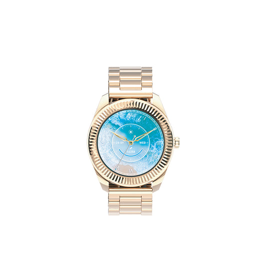 Lenyes LW-252 iOS and Android Compatible Smart Watch Gold