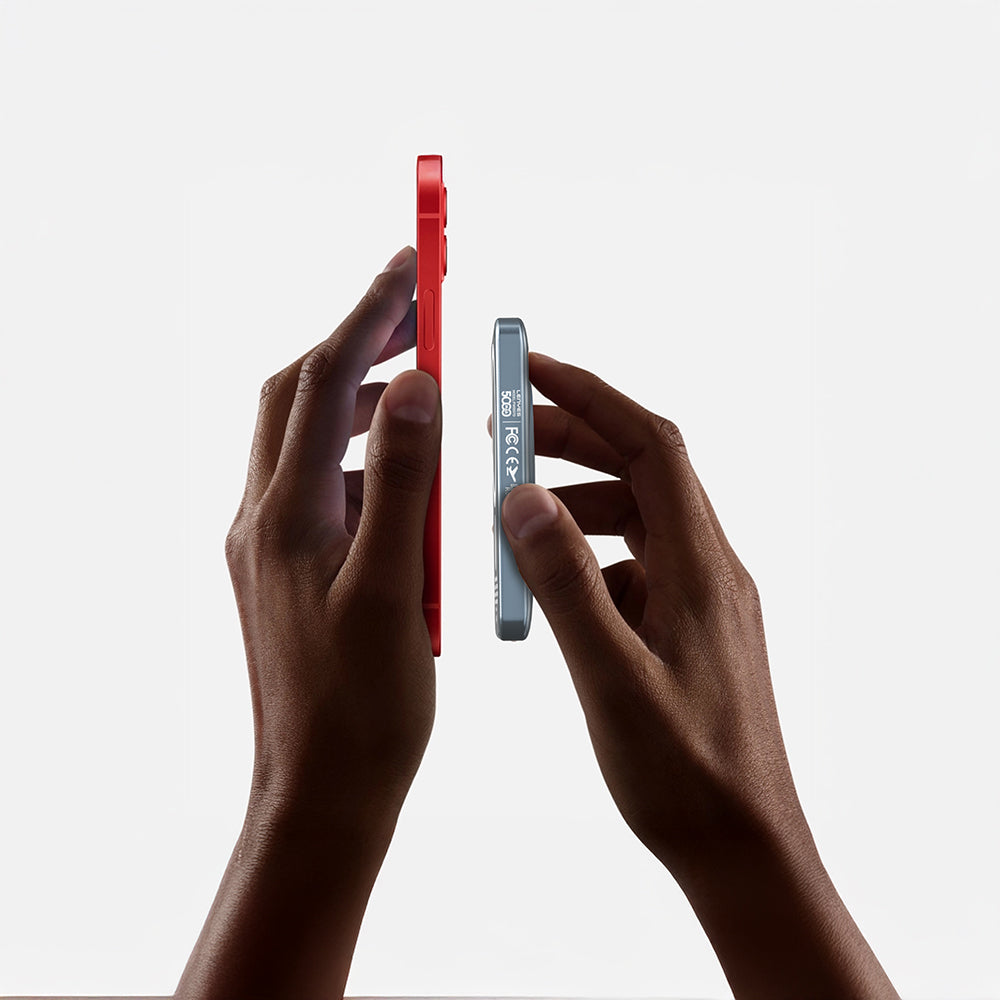 Lenyes PW0007D 20W Dijital LED Ekranlı Yüzük Standlı Wireless Powerbank 15W 5000mAh Füme