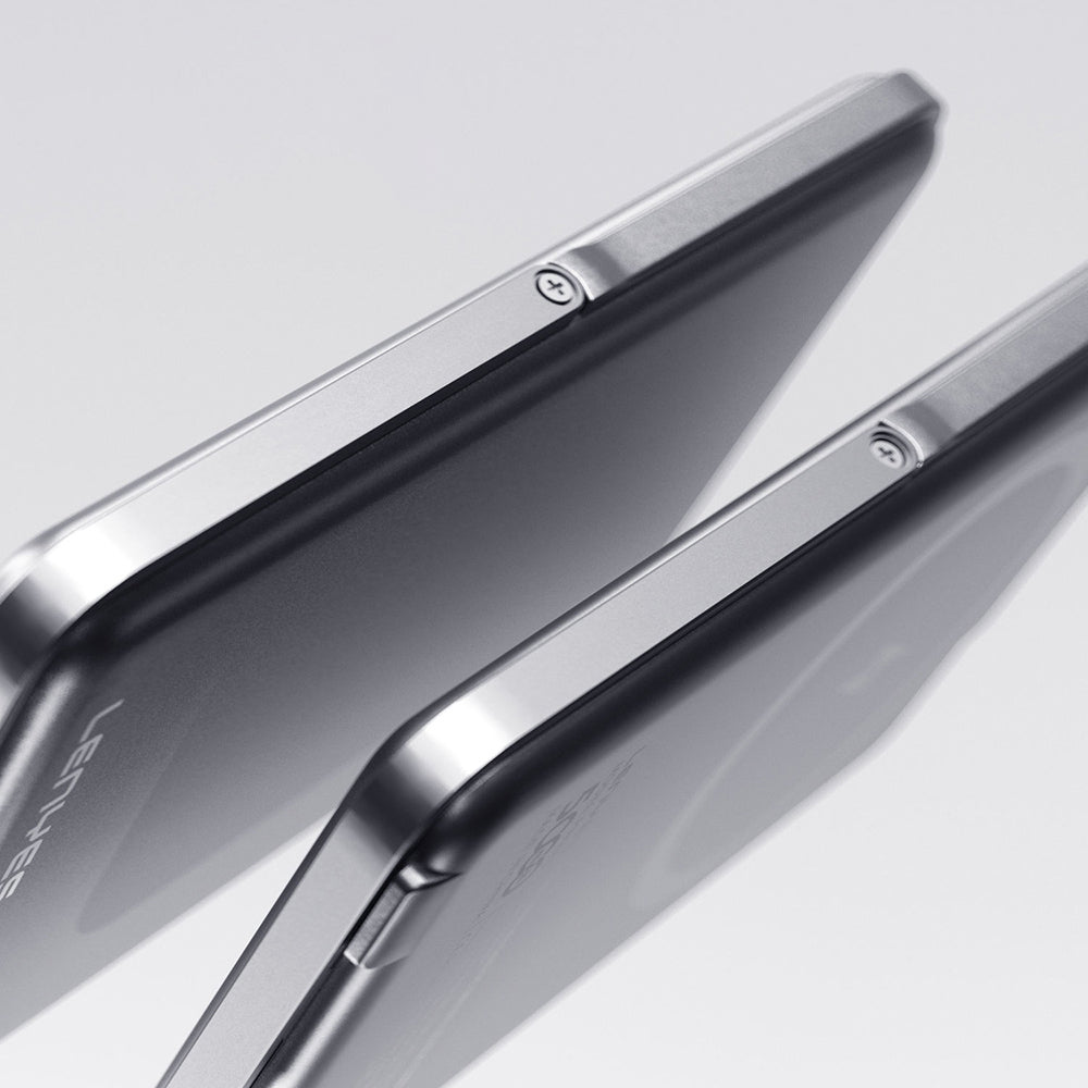 Lenyes PW038D 20W Ultra İnce Standlı Wireless Powerbank 15W 5000mAh Gümüş