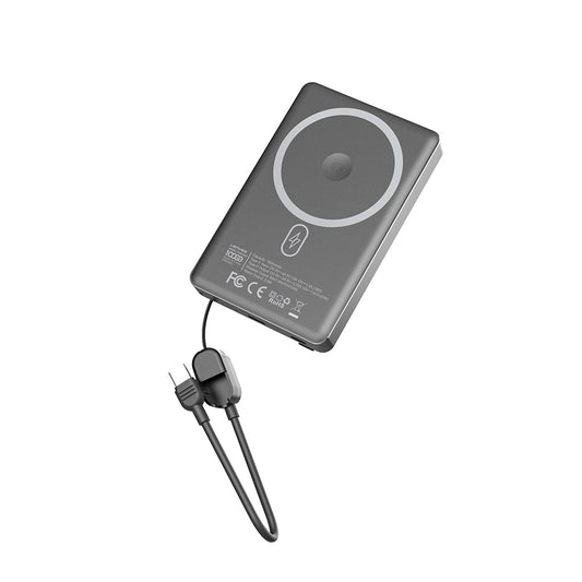 Lenyes PW1005D Smart Watch with Stand Wireless Charging Powerbank 20W 10000mAh Black