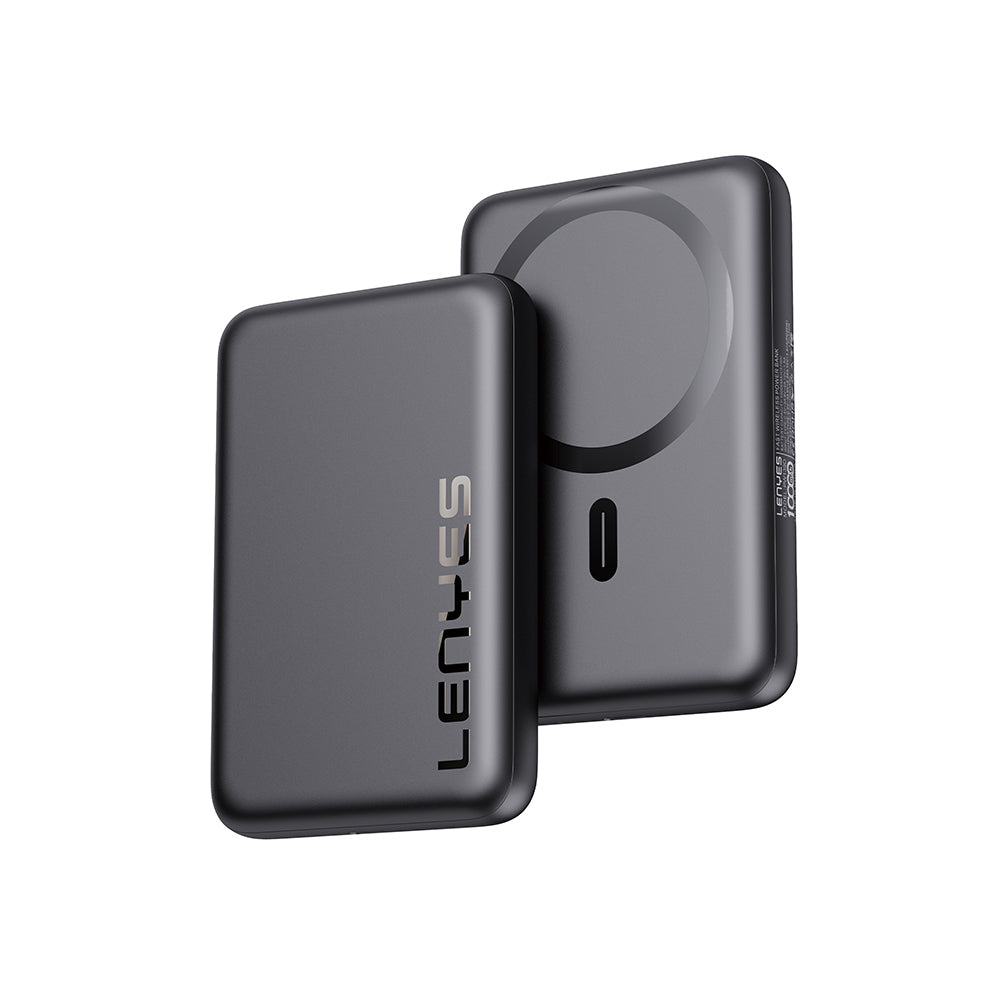 Lenyes PW139D PD 20W Ultra İnce Hızlı Şarj Özellikli Wireless Powerbank 15W 10000mAh Beyaz