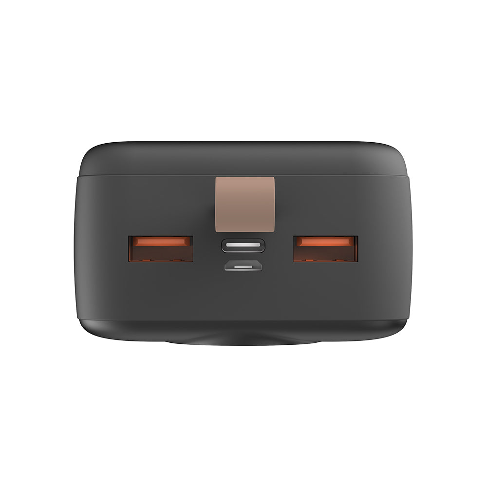 Lenyes PX387D Portable Mini Powerbank with LED Indicator 22.5W 30,000mAh Black