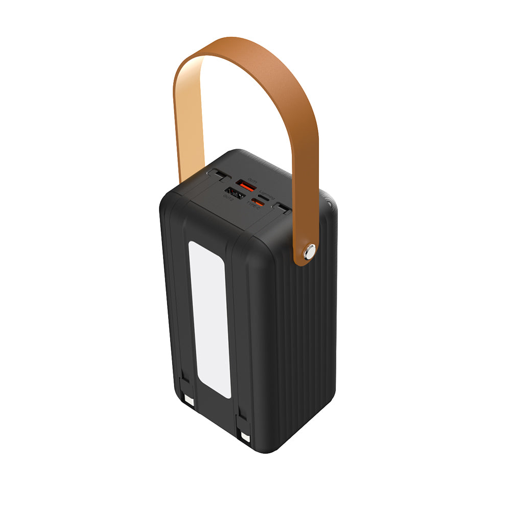 Lenyes PX691D Portable Hanging Powerbank with LED Indicator 22.5W 60,000mAh Black