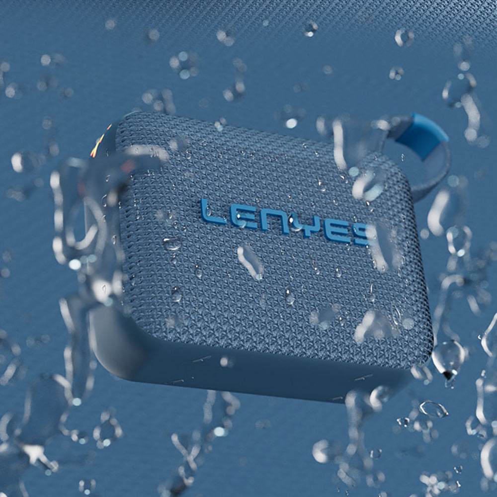 Lenyes S216 Su Geçirmez Özellikli RGB Işıklı Askılı Mini Bluetooth Speaker Hoparlör v5.3 Siyah