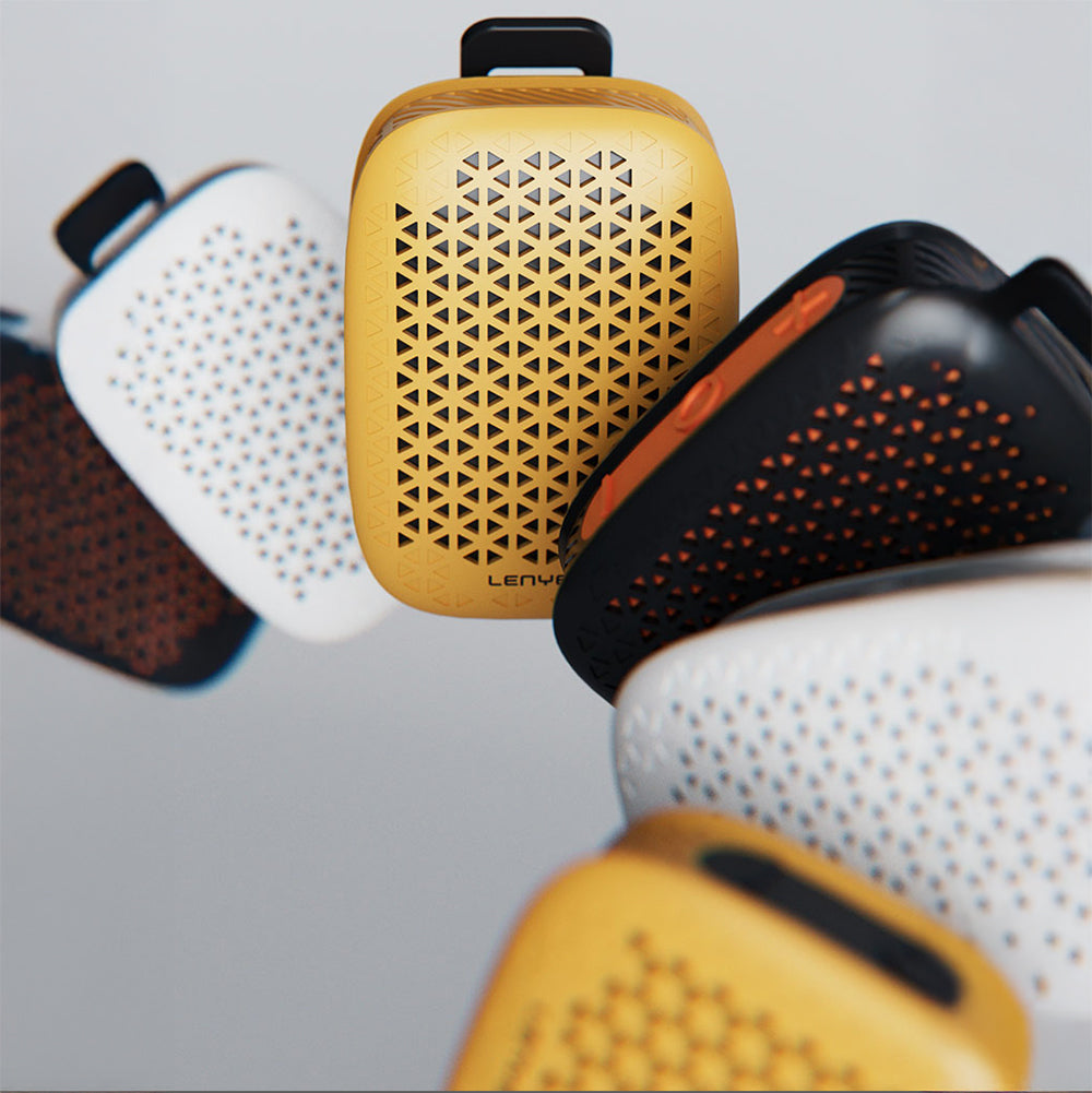 Lenyes S232 TWS Latch Bluetooth Speaker v5.4 Yellow