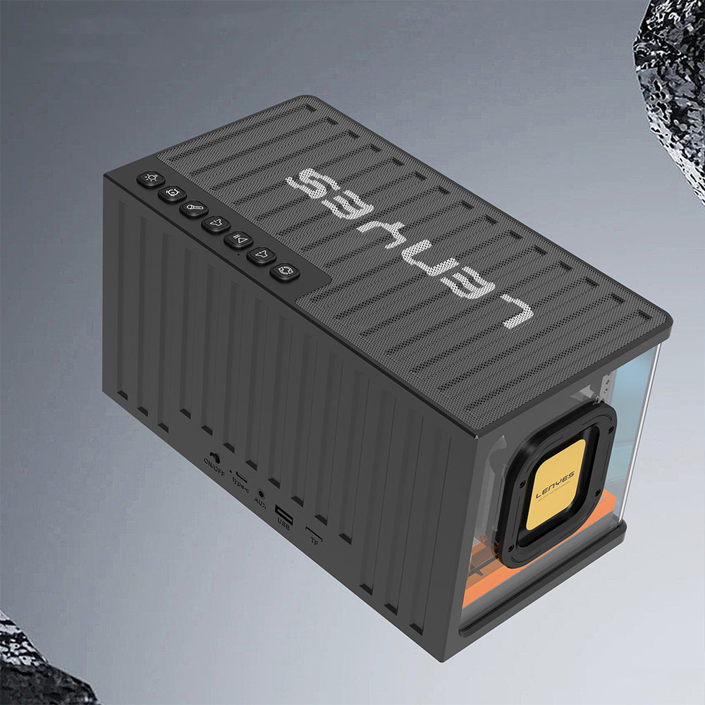 Lenyes S839 RGB Light Portable TWS Bluetooth Speaker v5.2 Black