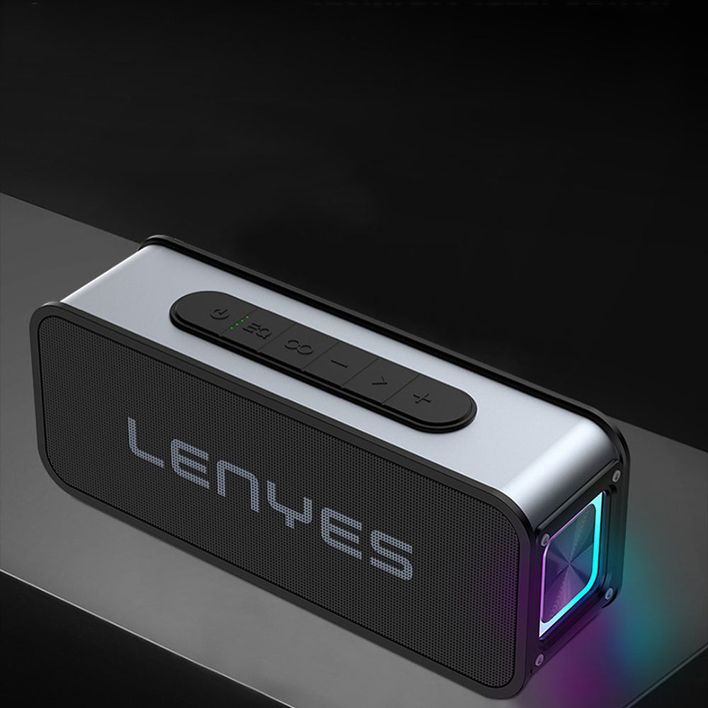 Lenyes S856 RGB Light Bluetooth Speaker with Microphone v5.0 Black