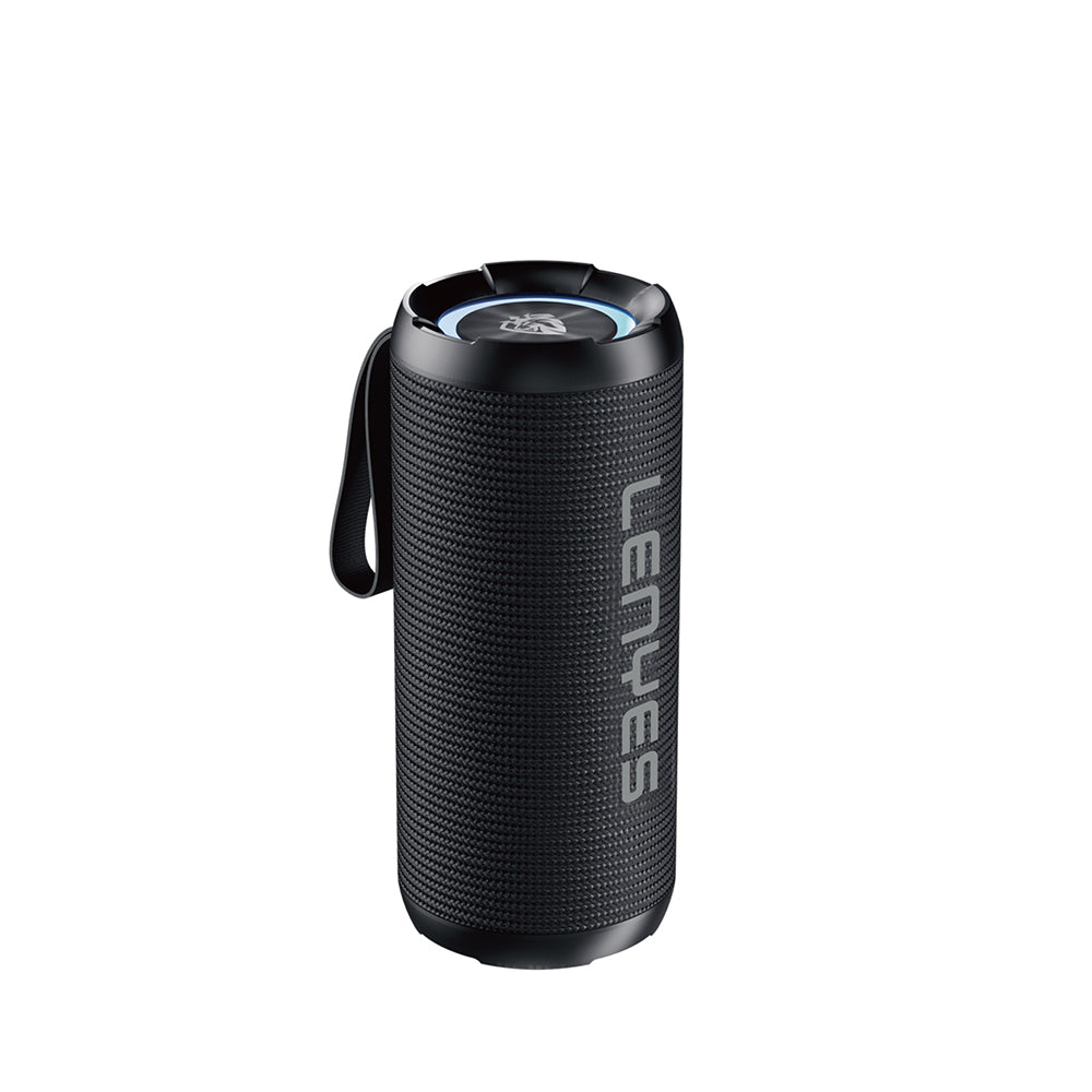 Lenyes S871 RGB Işıklı Taşınabilir Su Geçirmez TWS Bluetooth Hoparlör Siyah