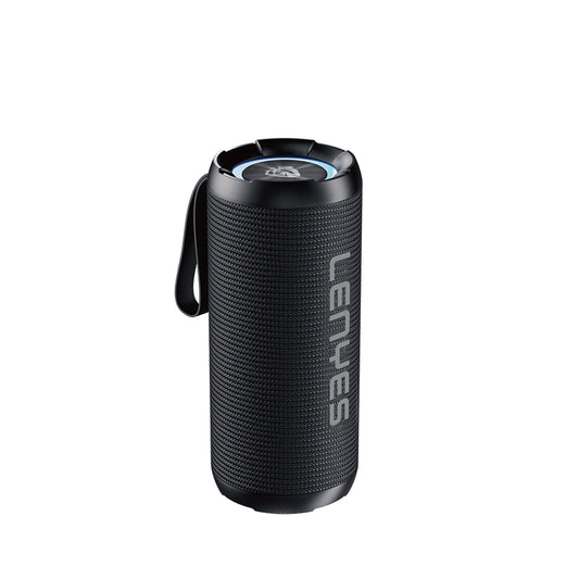 Lenyes S871 RGB Işıklı Taşınabilir Su Geçirmez TWS Bluetooth Hoparlör Siyah