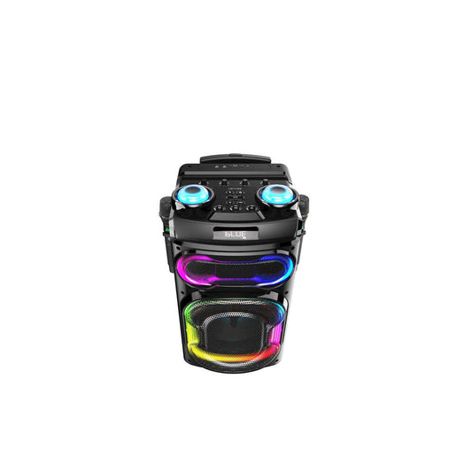 Lenyes S886 RGB Işıklı Çift Mikrofonlu Kablosuz TWS Bluetooth Speaker Hoparlör v5.3 Siyah