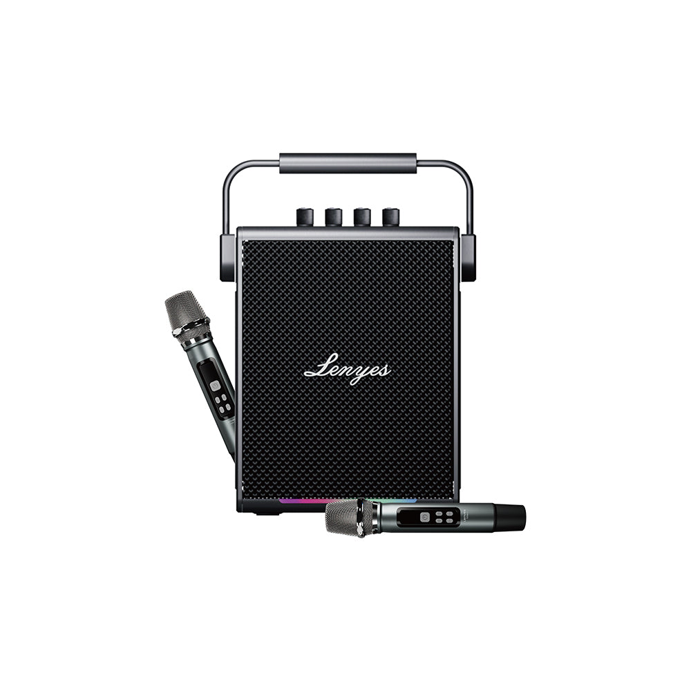 Lenyes Titan 1 Series RGB Light Dual Microphone Bluetooth Speaker v5.3 5000mAh Black