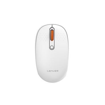 Lenyes WS101 Silent Button Design Ergonomic 2.4G Wireless Mouse 1600 DPI White