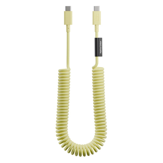 Native Union POP Serisi Type-C to Type-C Spiralli Şarj Kablosu 60W 2.4M