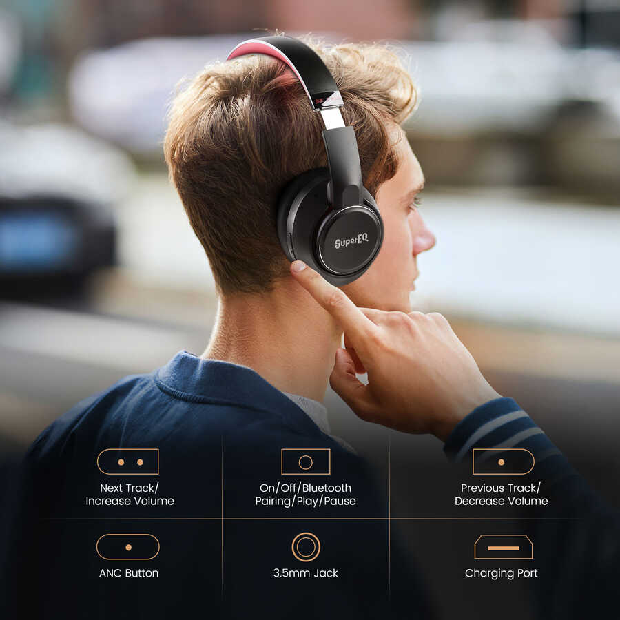 Oneodio S1 Bluetooth Kulaklık Beyaz
