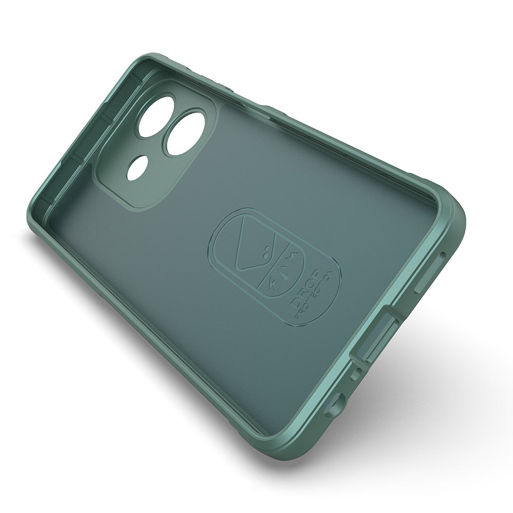 Oppo A3 Kılıf Esnek TPU Oyuklu Arka Yüzey Tasarımlı Zore Etnik Silikon Kapak Lacivert