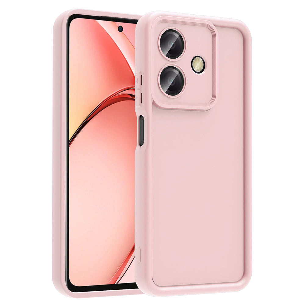 Oppo A3 Kılıf Kamera Korumalı Zore Ananas Kapak Pembe