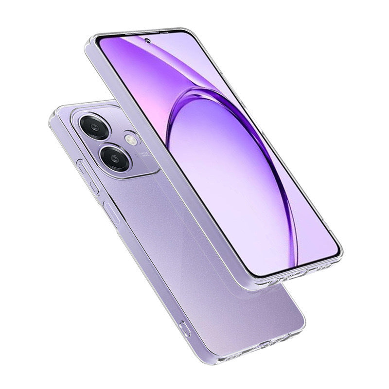 Oppo A3 Kılıf Zore Süper Silikon Kapak Şeffaf