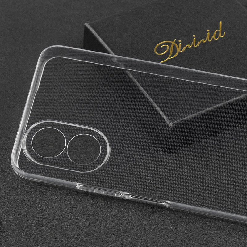 Oppo A38 Case Zore Super Silicone Cover Transparent