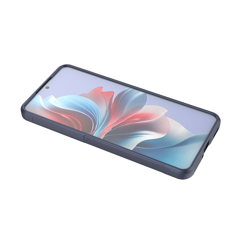 Oppo Reno 11F 5G Kılıf Esnek TPU Oyuklu Arka Yüzey Tasarımlı Zore Etnik Silikon Kapak Siyah