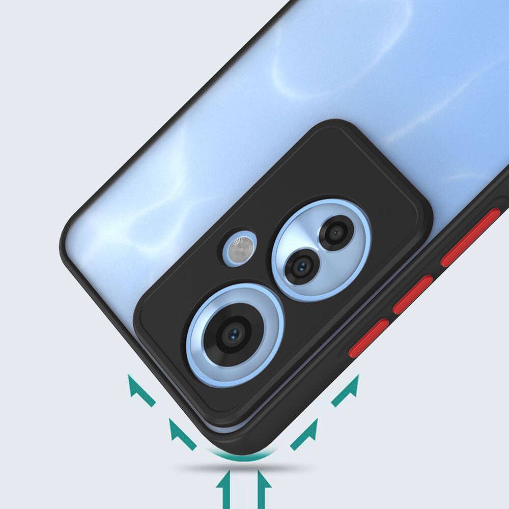 Oppo Reno 11F 5G Kılıf Zore Hux Kapak Lacivert