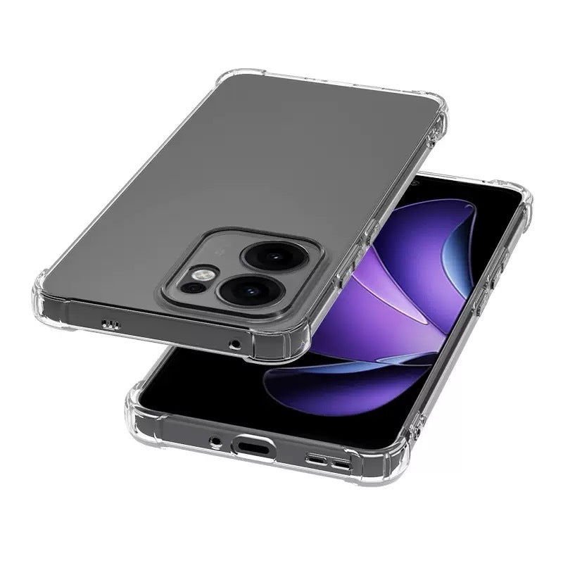 Oppo Reno 14F 5G Kılıf Zore 2mm Anti Shock Silikon Şeffaf