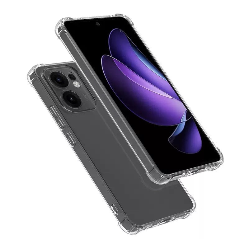 Oppo Reno 14F 5G Kılıf Zore 2mm Anti Shock Silikon Şeffaf