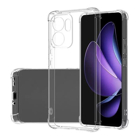 Oppo Reno 14F 5G Kılıf Zore 2mm Anti Shock Silikon Şeffaf