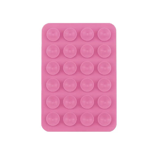 Öpücüklü 02 Çift Taraflı Silikon Telefon Tutucu Pembe