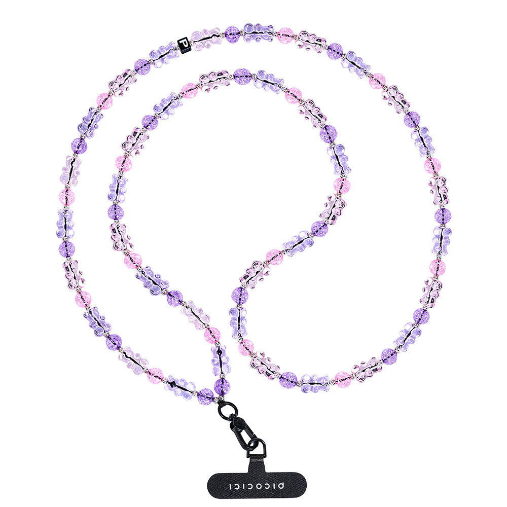 Picocici Candy Bear Phone Lanyard 1.2 Meters Purple
