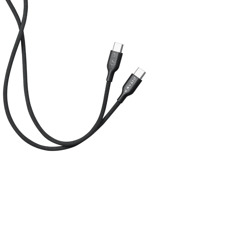 Pitaka Flex Braided Örgülü Tasarımlı Type-C to Type-C PD Data ve Şarj Kablosu 60W 1.2M Beyaz